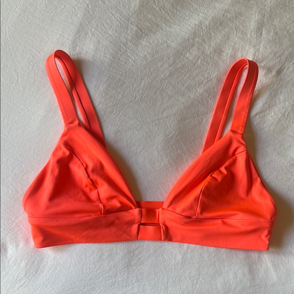 Vitamin A Bright Orange Bikini Top